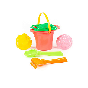 Набор №150: ведро малое с носиком, ситечко-цветок, совок №2, грабельки №2, 2 формочки, артикул 2982 – портал поставщиков НСППО - 2
