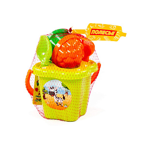 Набор №36: ведро-цветок среднее, ситечко-цветок, совок №2, грабельки №2, 2 формочки, Артикул 2280 – портал поставщиков НСППО - 3