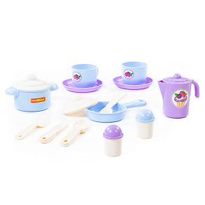 Набор детской посуды "Хозяюшка" на 2 персоны (V1) (18 элементов) (в сеточке), артикул 80110 – портал поставщиков НСППО - 4