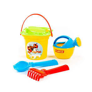 Набор №240: ведро малое, ситечко-цветок, совок №2, грабельки №2, лейка малая №3, Артикул 4535 – портал поставщиков НСППО - 4