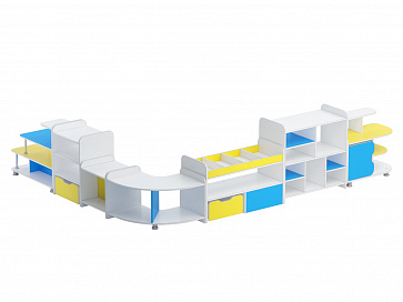 Набор стеллажей для игрушек и пособий Кроха – портал поставщиков НСППО - 1