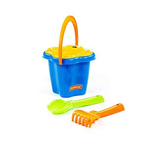Набор №23: ведро-цветок среднее, ситечко-цветок, совок №2, грабельки №2, Артикул 2150 – портал поставщиков НСППО - 2