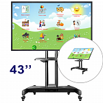 Интерактивный стол логопеда "Антошка", трансформер, 43''