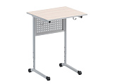 Стол ученический  одноместный с перфорированной панелью. Рост.гр.№5 -7